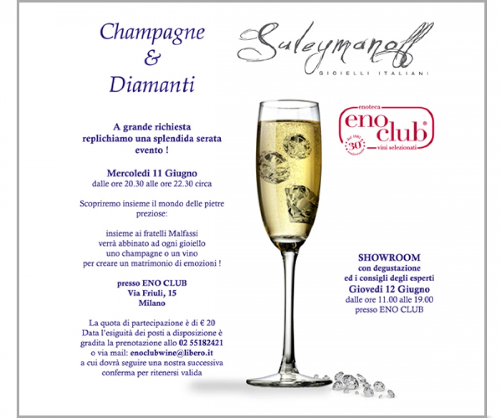 CHAMPAGNE E DIAMANTI - MILANO 