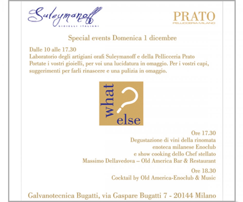 WHAT ELSE 2-MILANO 
